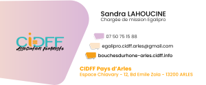 signature mail Sandra Lahoucine - CIDFF Arles