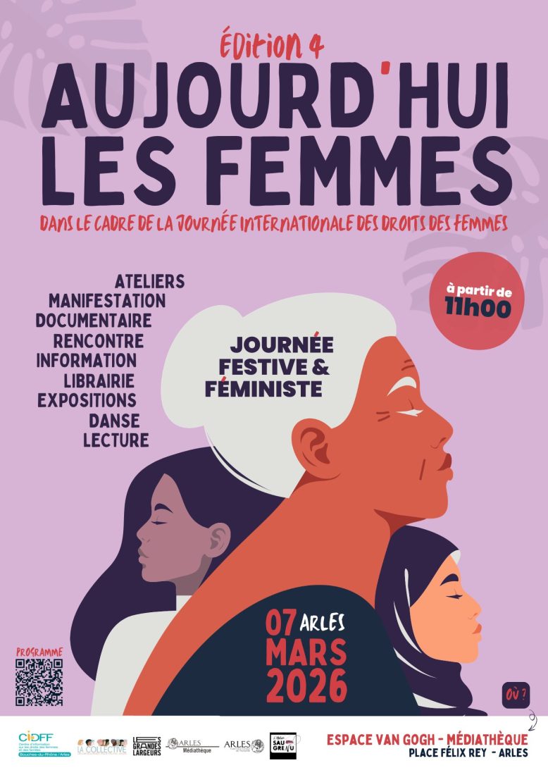 Aujourd'hui les femmes - 08 mars 26 CIDFF Arles